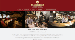 Desktop Screenshot of gambrinus-arnsberg.com
